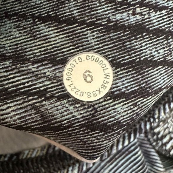 Lululemon Fast and Free Tight 25" Nulux Dimensional Icing Blue Multi - Picture 3 of 12